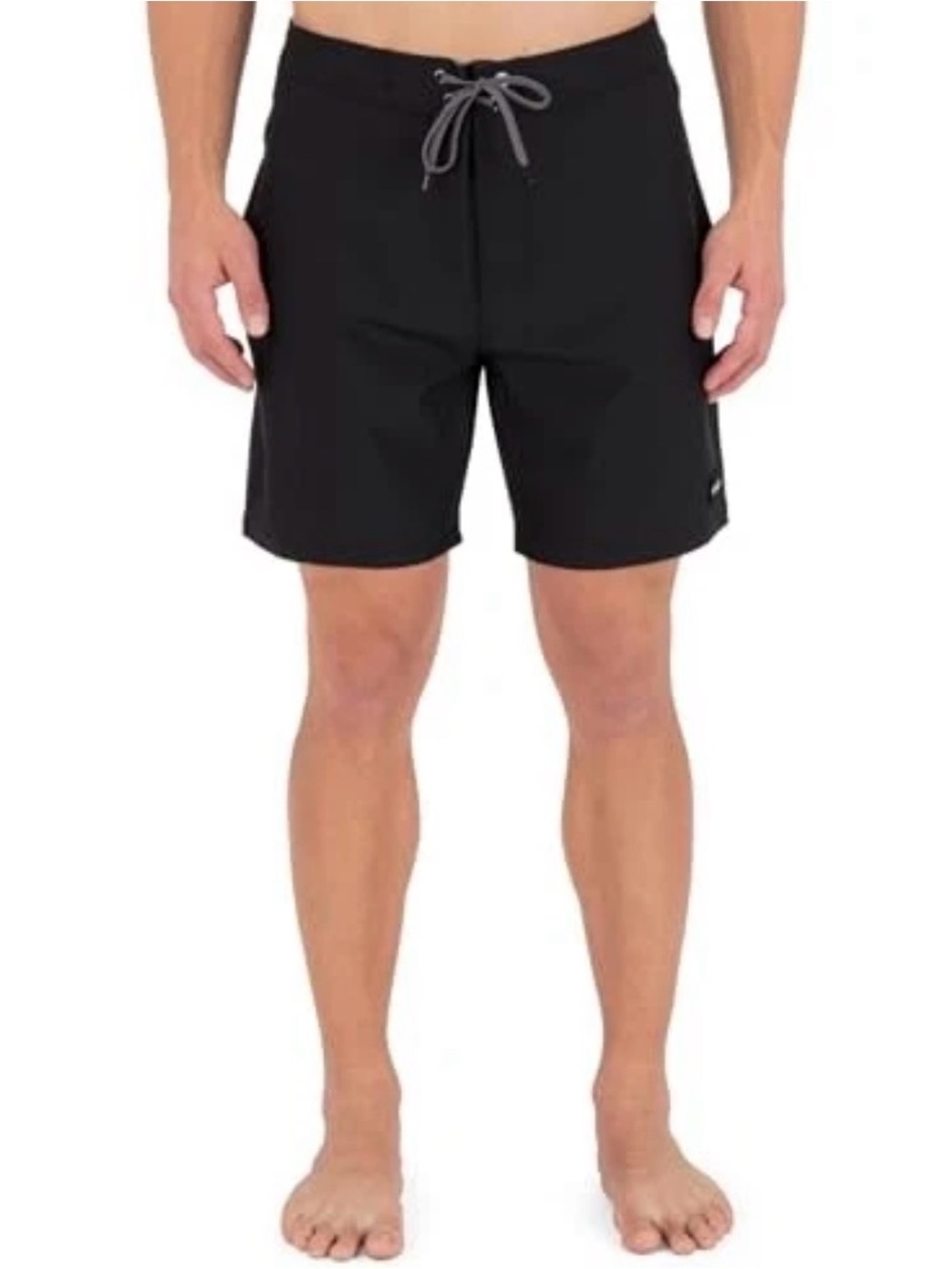 Men's Phantom 4-Way Stretch 7" Inseam Boardshort, 18" Outseam, Quick 32 Black